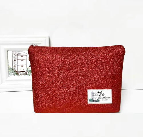 Red Sparkle Shoe Bag