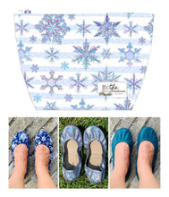 Load image into Gallery viewer, Snowflake Shoe Bag